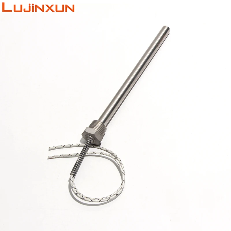 

LUJINXUN DN15 (1/2 дюйма) Резьбовое крепление одноголовой электрической нагревательной трубы 300-1000 Вт 12x10 0/150/200 мм картриджные нагреватели 1 шт.