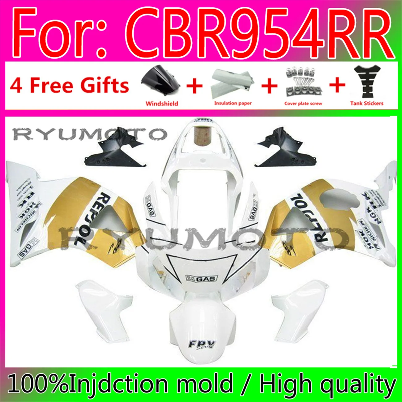 

ABS NEW Fairings kit for HONDA 2002 2003 CBR900RR CBR954RR 02 03 CBR 900CC 954 900 954RR CBR900 CBR954 RR fairing