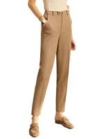 office ladies solid high waist trousers fashion simple all match straight suit pants for women spring summer leisure pants
