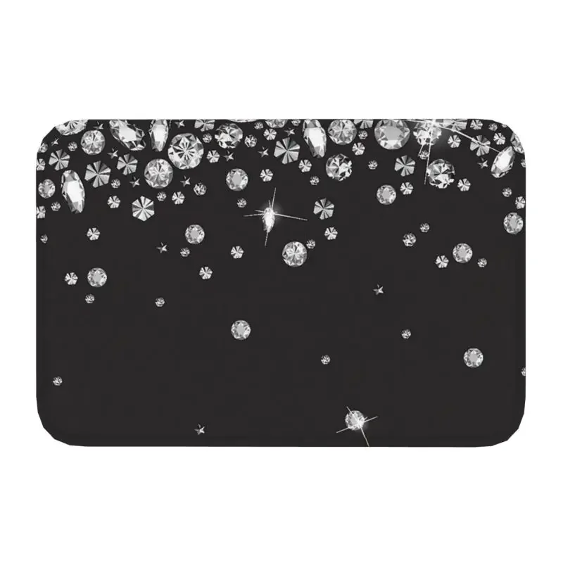 

Модный Блестящий яркий бриллиантовый настенный коврик с украшениями, нескользящий коврик для входа, кухни, ванной комнаты, напольные дверные коврики, ковер