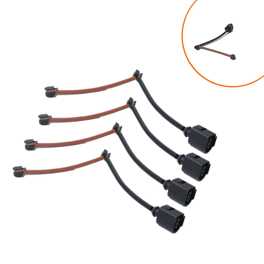 

Провод WearSensor, индикатор тормозной колодки, электрический индикатор износа, 4 шт., черная тормозная колодка, пластик + металл, предупреждающий...