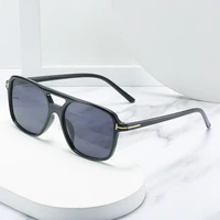 2022 new t shaped sunglasses fashion square double beam glasses refreshing ocean color sunglasses womens luxury sunglasses