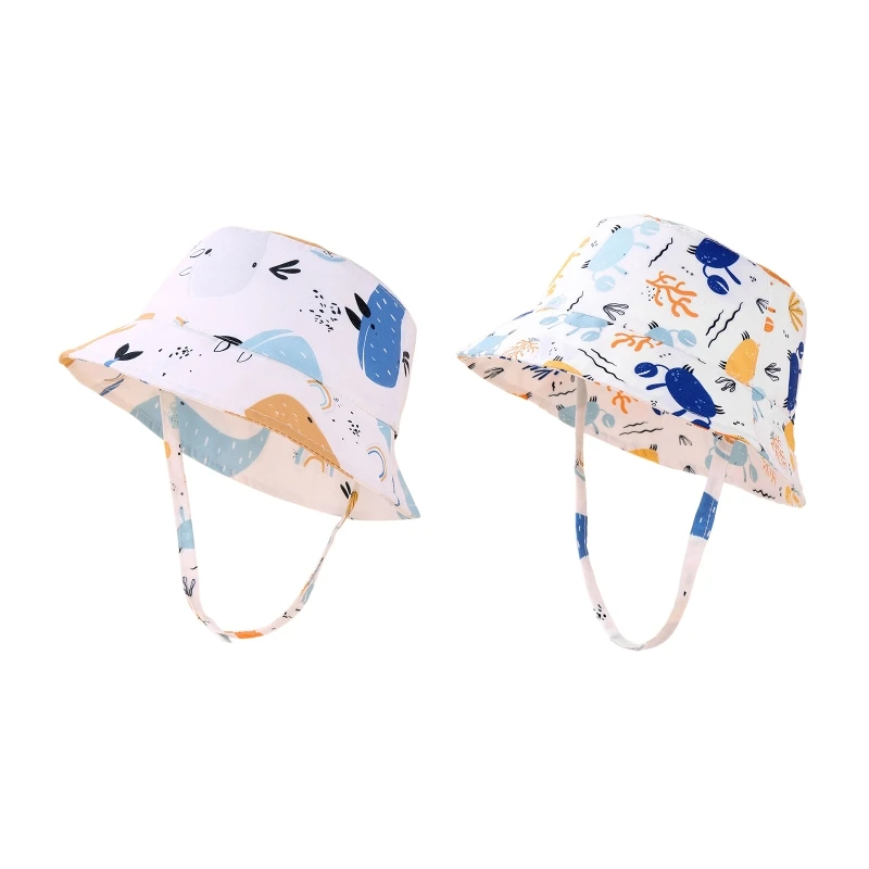 

L21F Comfort Baby Bucket Hat for Infant Various Outfit Anti-Wind & Head Skin Friendly