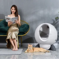 automatic smart cat litter box self cleaning anti splash closed pet toilet tray furniture pet products arenero gato cerrado