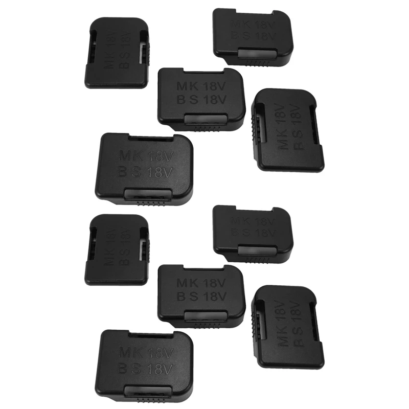 

10Pcs 18V Battery Mounts Storage Shelf Rack Stand Holder Set For Makita Battery Protection Cover