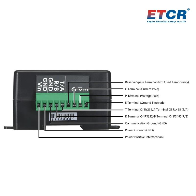 ETCR2900B GPRS Сопротивление земли Онлайн-тестер заземления 2000 Ом Измеритель