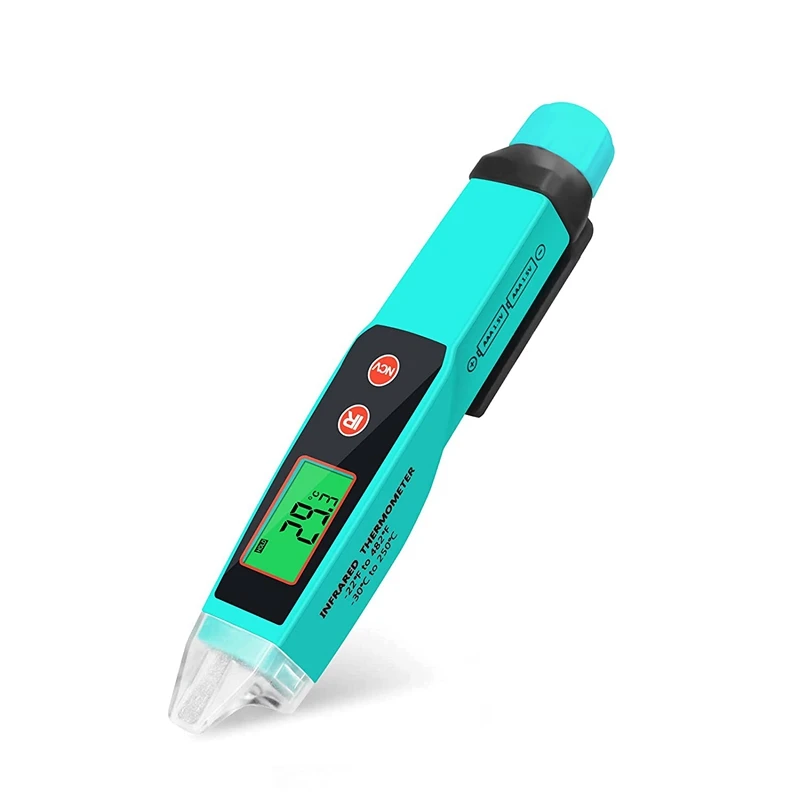 

2-In-1 Non Contact AC Voltage Tester Infrared Thermometer Pen,12-1000V Voltage Detector With LED Flashlight