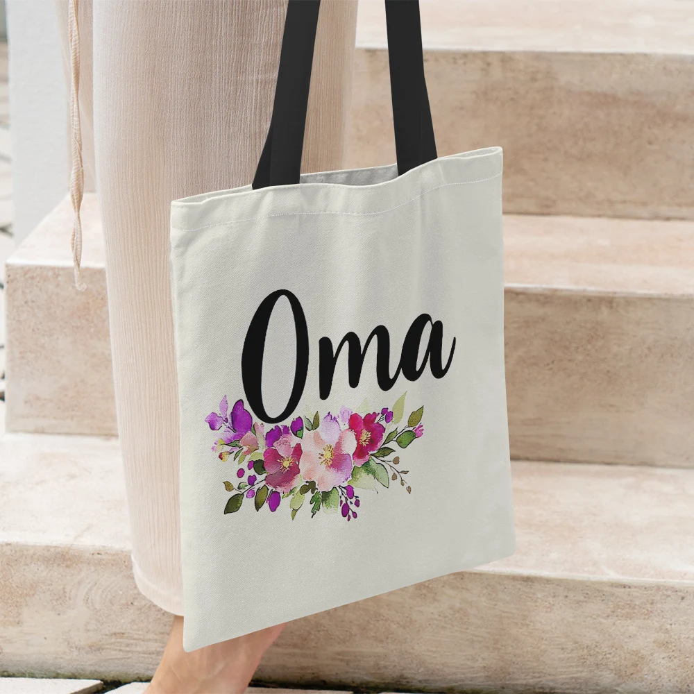 1 шт. подарок Ома на день рождения бабушки многоразовая большая сумка модная для