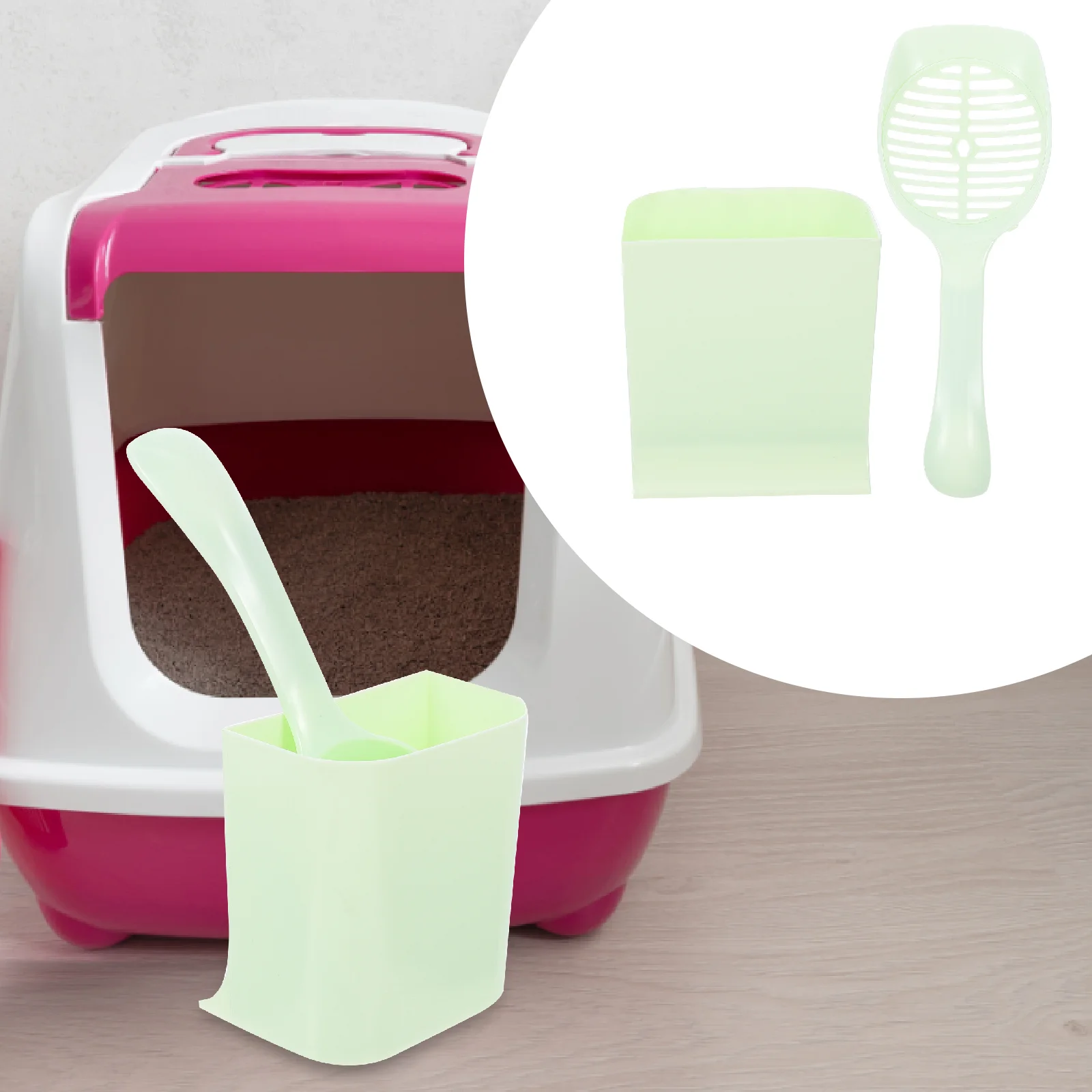 

Litter Cat Scooper Scoop Holder Box Kitten Pet Poop Cleaning Pooper Sand Supply Cleaner Lifter Cats Trays Free Sifting Sifter
