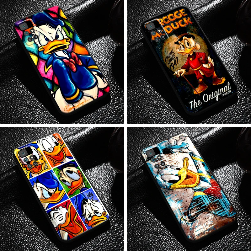 

Cute Don Donald Fauntleroy Duck For Xiaomi Redmi 10 Phone Case 6.5 Inch Carcasa Black Back Liquid Silicon