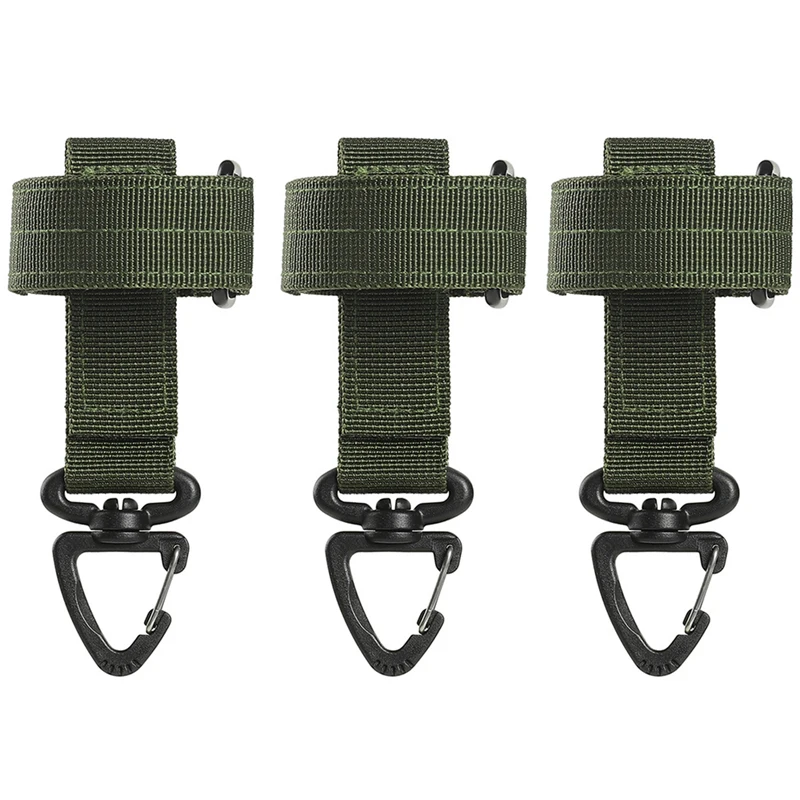 3PCS Gloves Holder Tactical Gear Clip Keychain Multi-purpose Molle Hook Belt Keeper Outdoor Camp EDC Webbing Glove Rope Holder images - 6