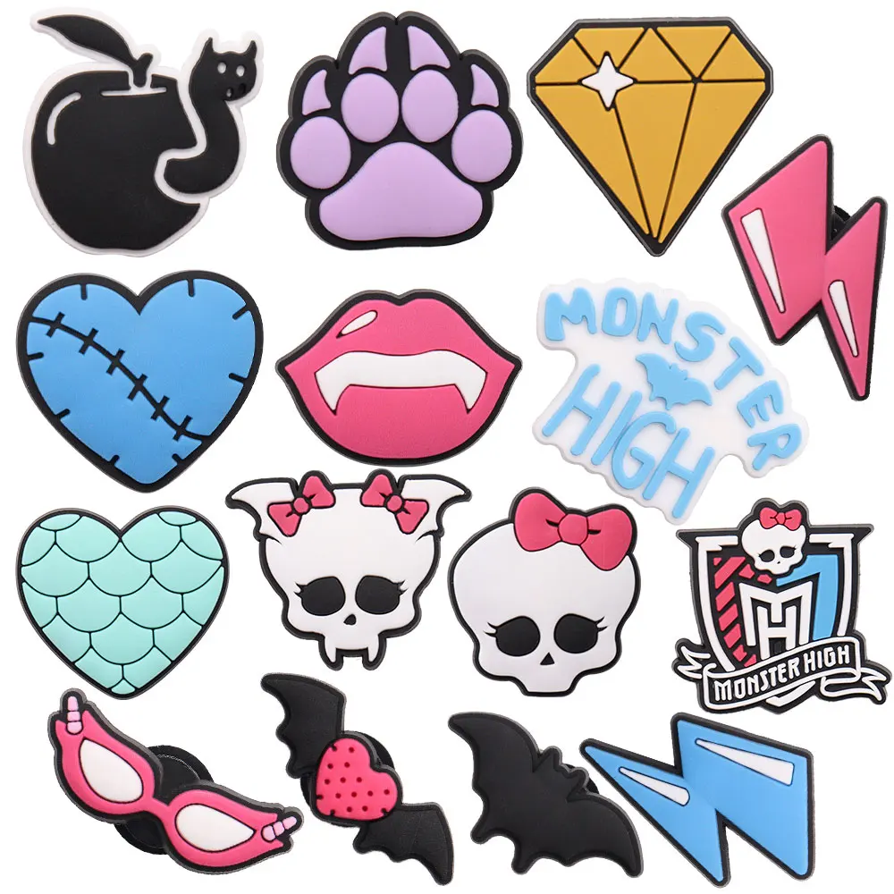 

50 шт., оптовая продажа, подвески для обуви из ПВХ