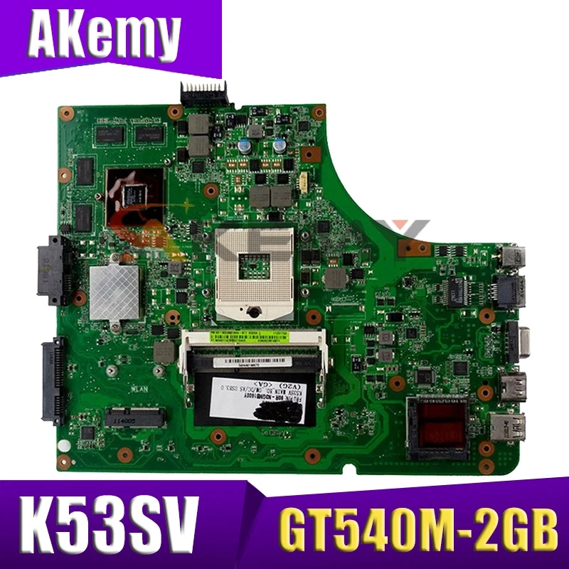 

Материнская плата K53SV GT540M-2GB + 3,0 USB для Asus K53S A53S K53SV K53SJ P53SJ X53S K53SD материнская плата для ноутбука K53SV материнская плата