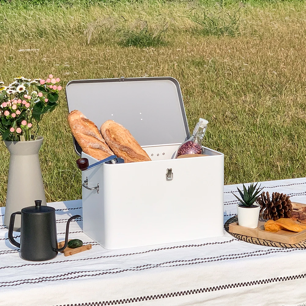 Ящик для хранения большой емкости с крышкой металлический шкафчик офисный ящик