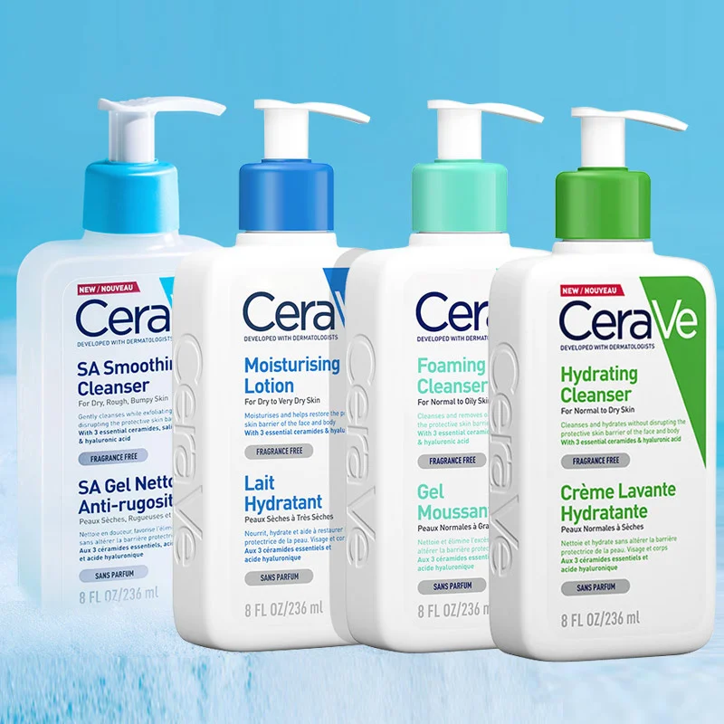 

CeraVe Hydrating Facial Cleanser Face Moisturizing Body Lotion Whitening Cream SA Salicylic Acid Foaming Cleanser Oily Dry Skin