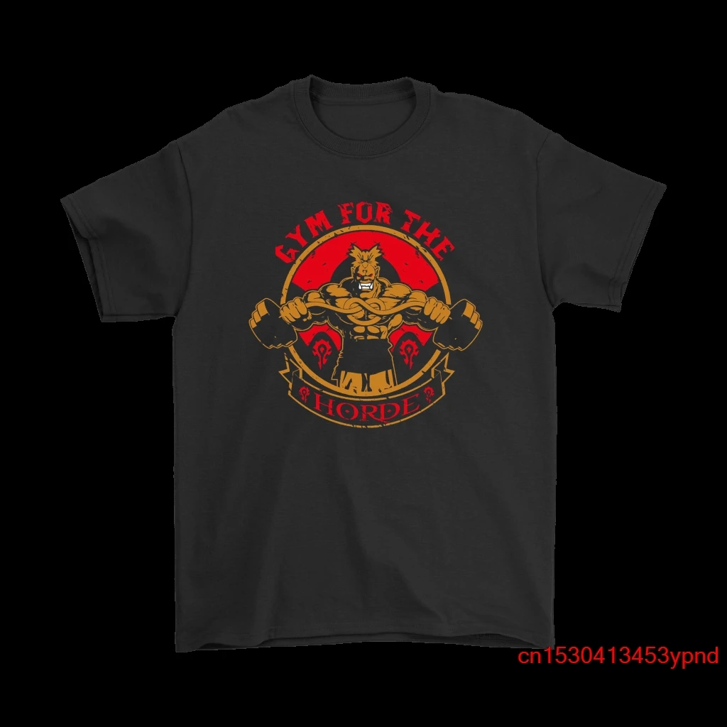 

Gym For The Horde World of Warcraft Shirts man's t-shirt World of Warcraft tee Short sleeve