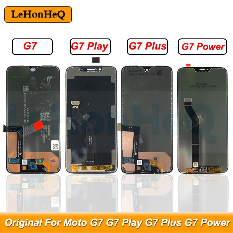 AMOLED ЖК-дисплей для Motorola Moto G7 мощный дисплей XT1955 Plus сенсорный экран дигитайзер Play