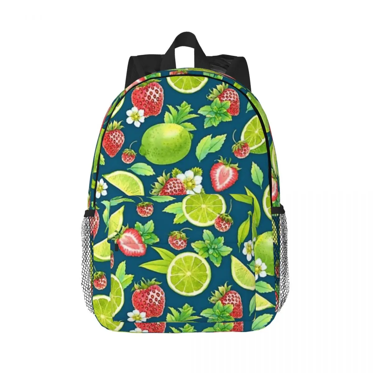 

Strawberry And Lime Backpacks Teenager Bookbag Fashion Children School Bags Travel Rucksack Shoulder Bag Large Capacity