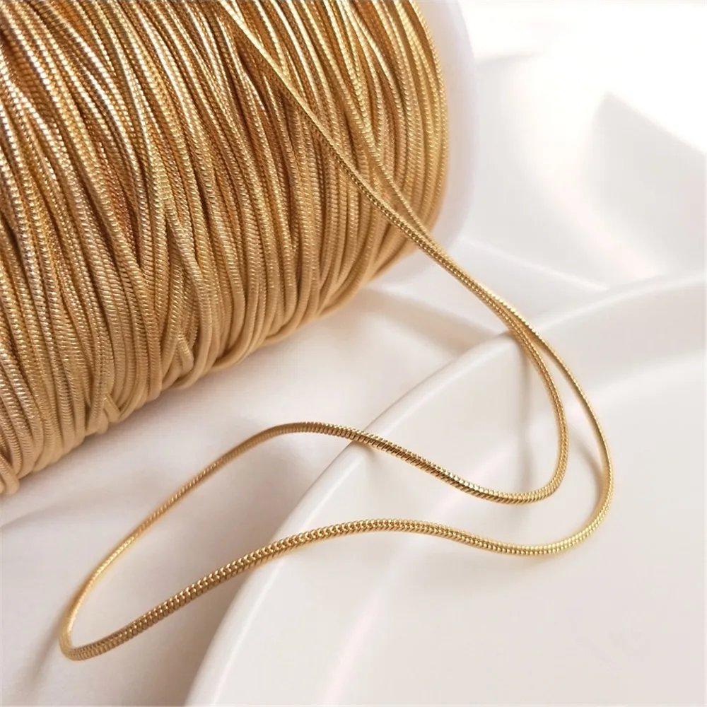 

14K Gold Filled Plated Diy chain Accessories Loose chain Snake bone chain Handmade DIY necklace bracelet clavicle chain