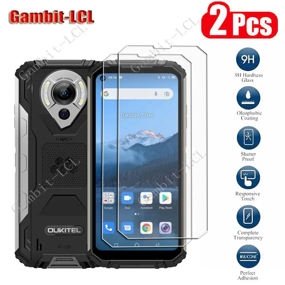 2Pcs Original Protection Tempered Glass For Oukitel WP16 6.39