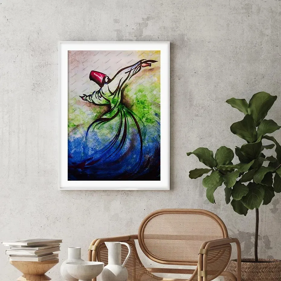 Наклейки на стену с надписью Rumi Sufi