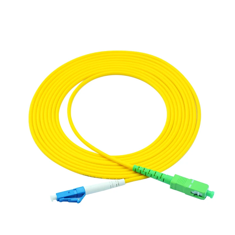 SC APC- LC UPC 3M Simplex Single Mode Fiber Optic Patch Cord SC-LC Fiber Patch Cable Fiber Optic Jumper 2.0mm PVC Jacket FTTH