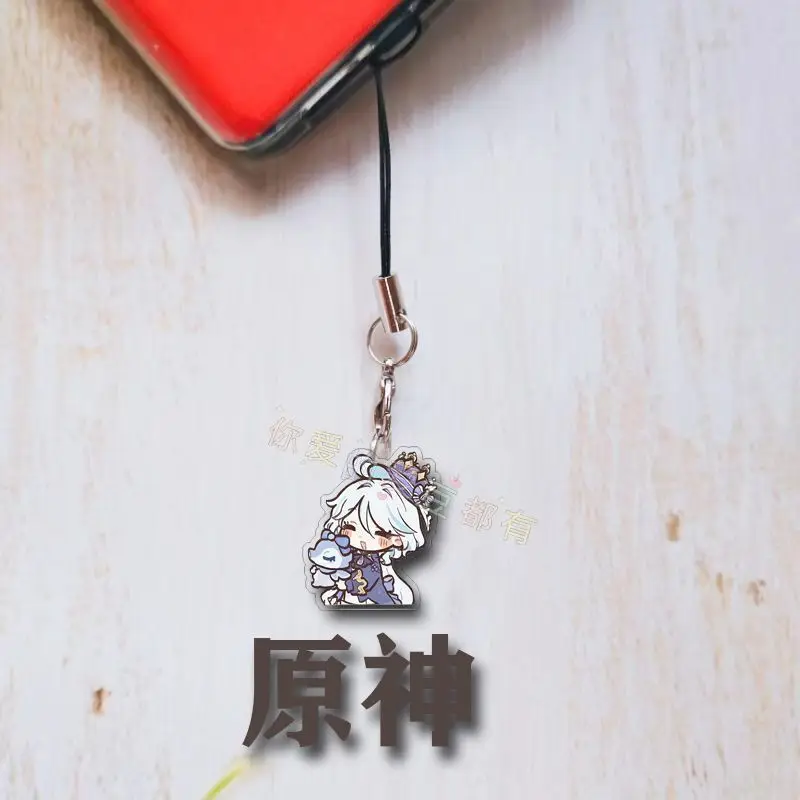4 шт. Genshin Impact Sigewine мобильный ремешок-цепочка чехол для телефона милые акриловые