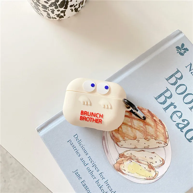 

Fashion Cute Dopamine Color Little Monster Bluetooth Headset Cover for Airpods 1 2 Pro Silicone Airpods Case