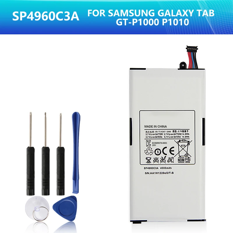 

Сменный аккумулятор SP4960C3A для Samsung Galaxy Tab GT-P1000 P1010, аккумулятор для планшета 4000 мАч