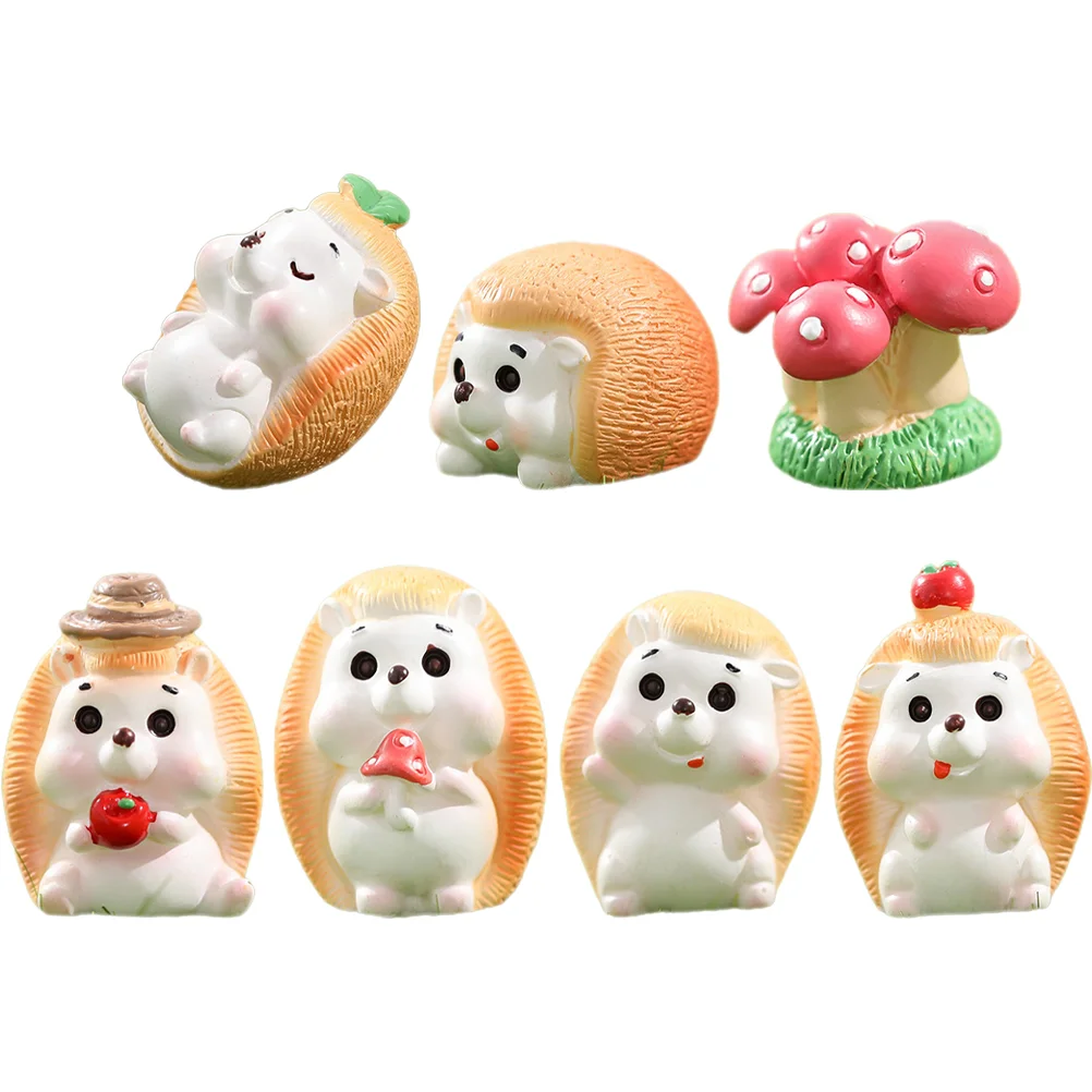 

7Pcs Desktop Compact Landscape Accessory Figure Miniature for Home Landscape Decor Garden