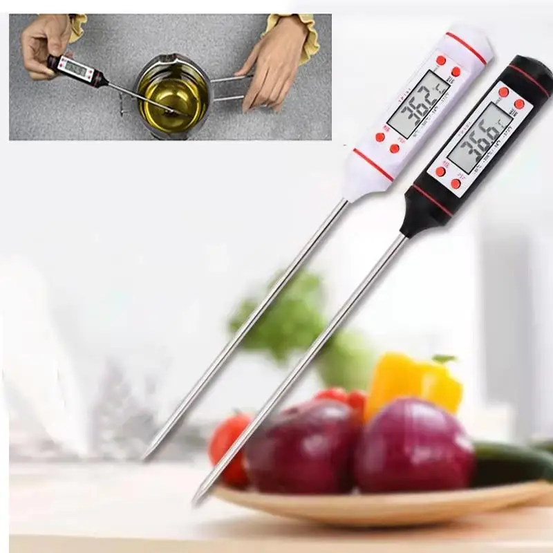 Digital Thermometer Kitchen Probe Candle Making Measure Liquid Soy Paraffin Wax Melts Household Cooking Milk BBQ |