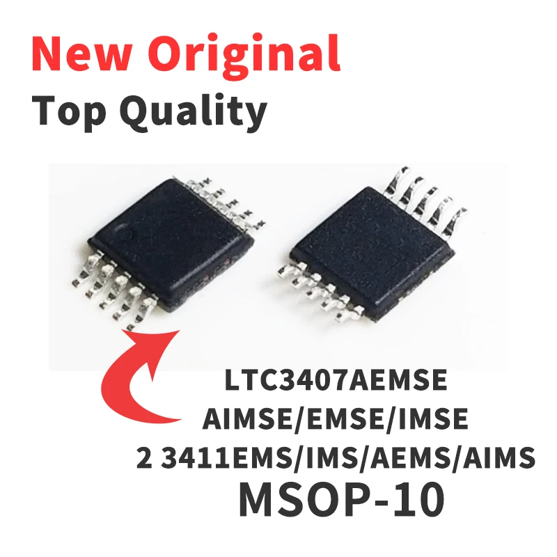 

LTC3407AEMSE LTC AIMSE/EMSE/IMSE 2 3411EMS/IMS/AEMS/AIMS MSOP-10 Chip IC Brand New Original