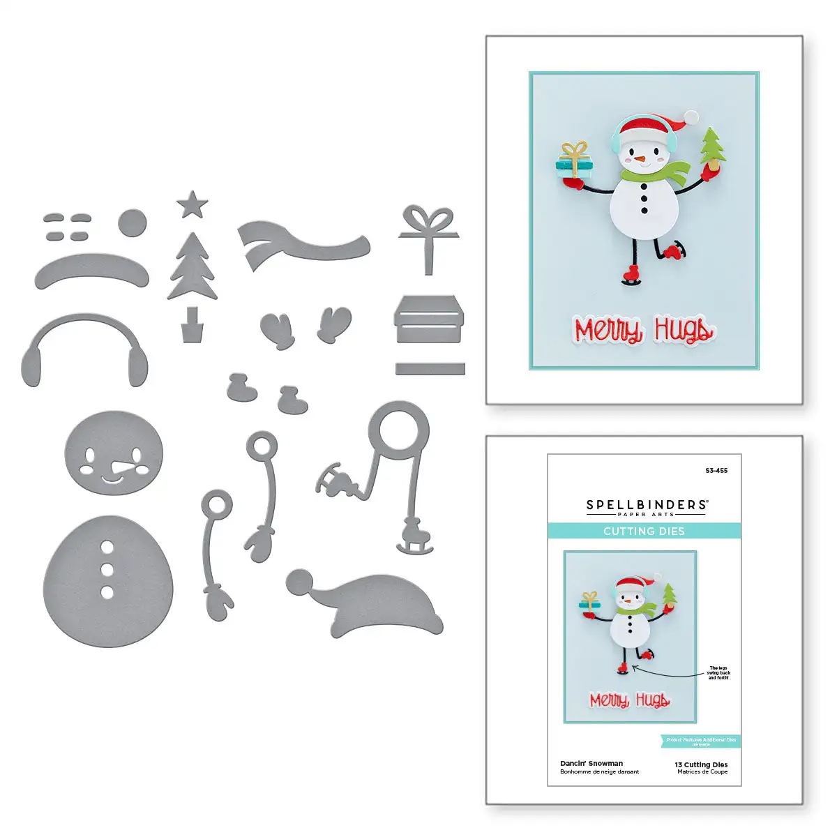 

Dancin' Snowman New Metal Cutting Dies Scrapbook Embossed Make Paper Card Album Diy Craft Template Decoration 2022 Arrival