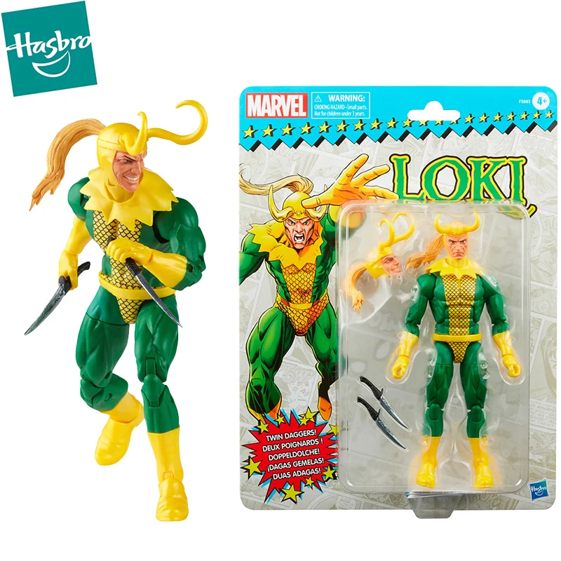 

In Stock Hasbro Marvel Legends Loki Vintage Series Action Figure Comic Collectible Model Gifts Toys for Fans