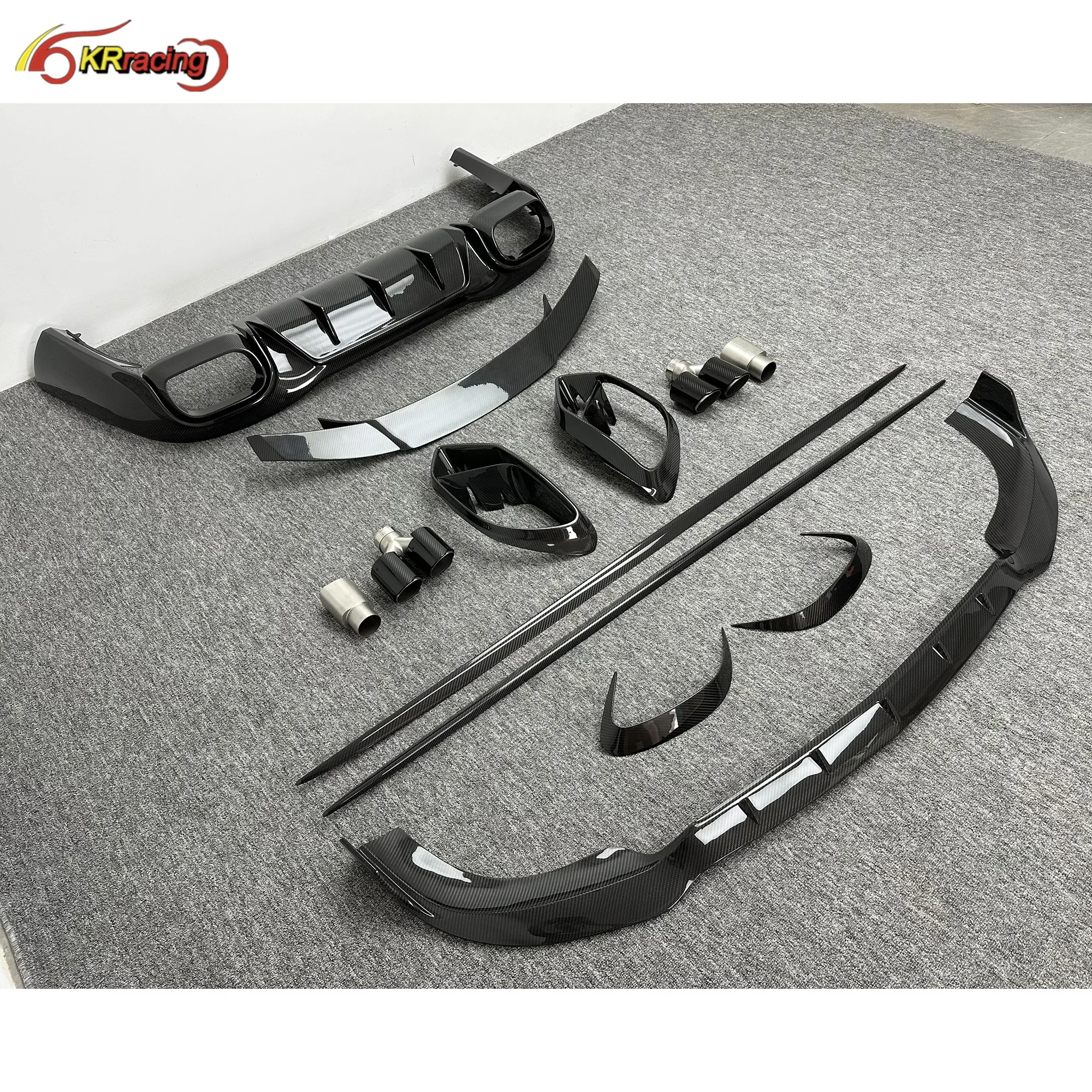 Автозапчасти из углеродного волокна Brabu Body Kit сухой автомобильный бампер крыло