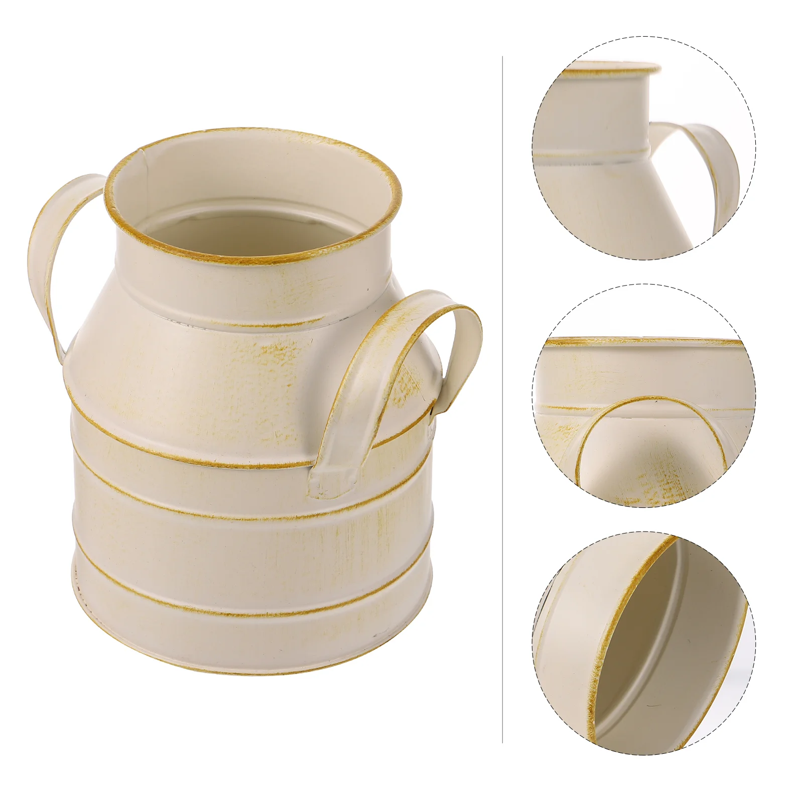 

Vase Flower Metal Rustic Vases Bucket Jug Vintage Pot Can Pitcher French Galvanized Farmhouse Planter Decorative Shabby Chic