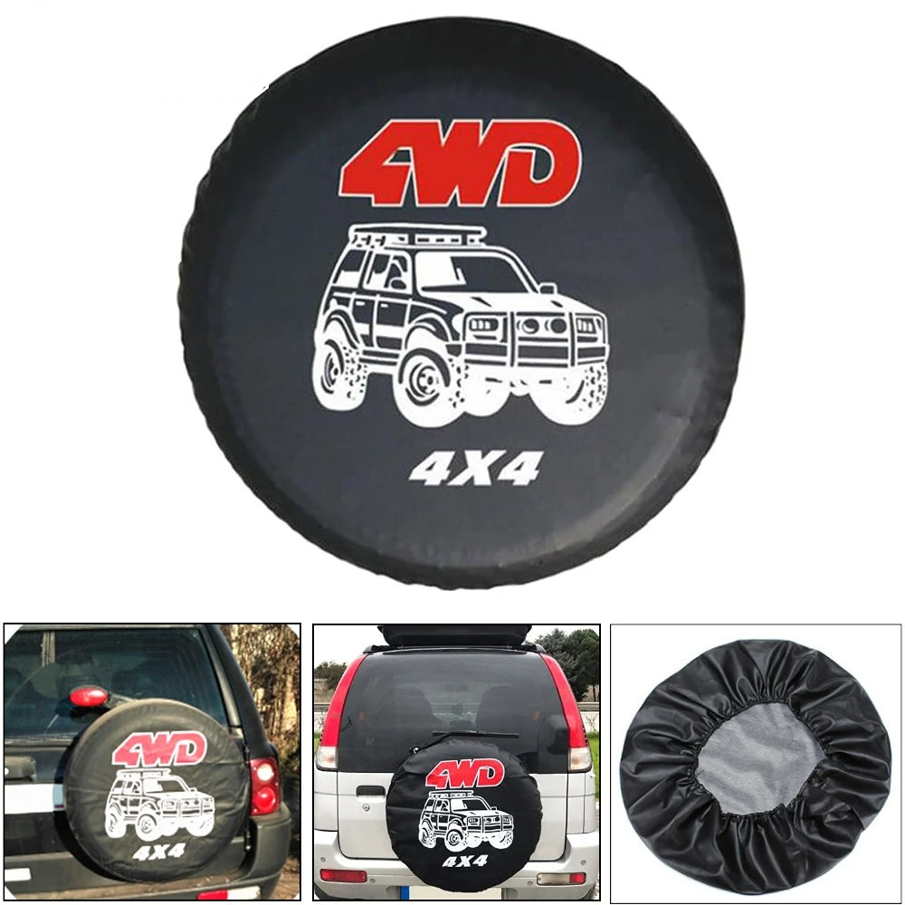 

14in 15in 16in 17in4WD 4x4 PVC Spare Wheel Tire Cover Case Bag Pouch Protector Car Tyres Car Accessories