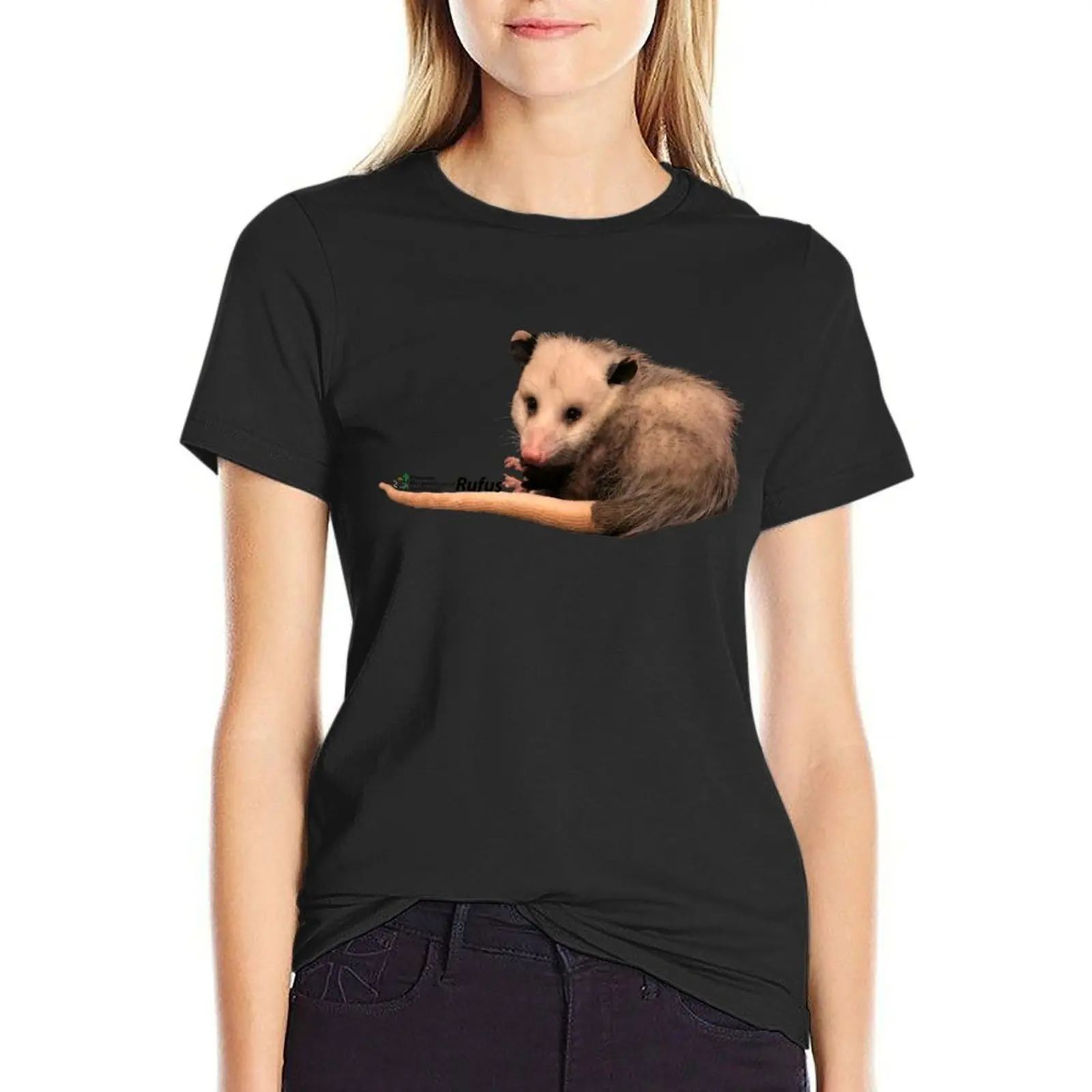 Руфус футболка Opossum винтажная одежда женские топы летние