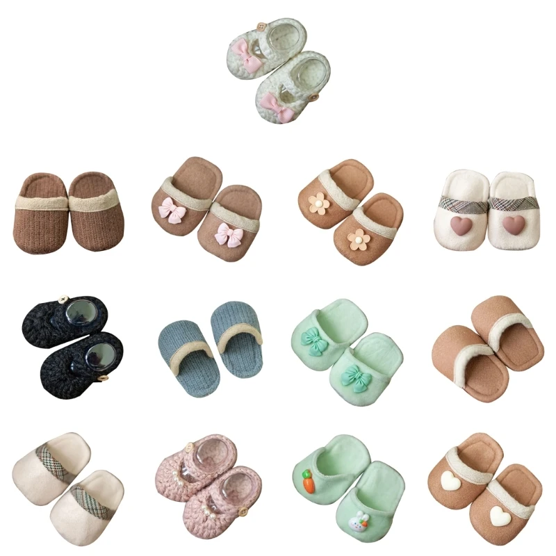 

Lovely Shoes Newborn Baby Photography Props Boy Girl Crochet Slippers Handmade Shoes Newborn Shower Present Lightweight 40JC