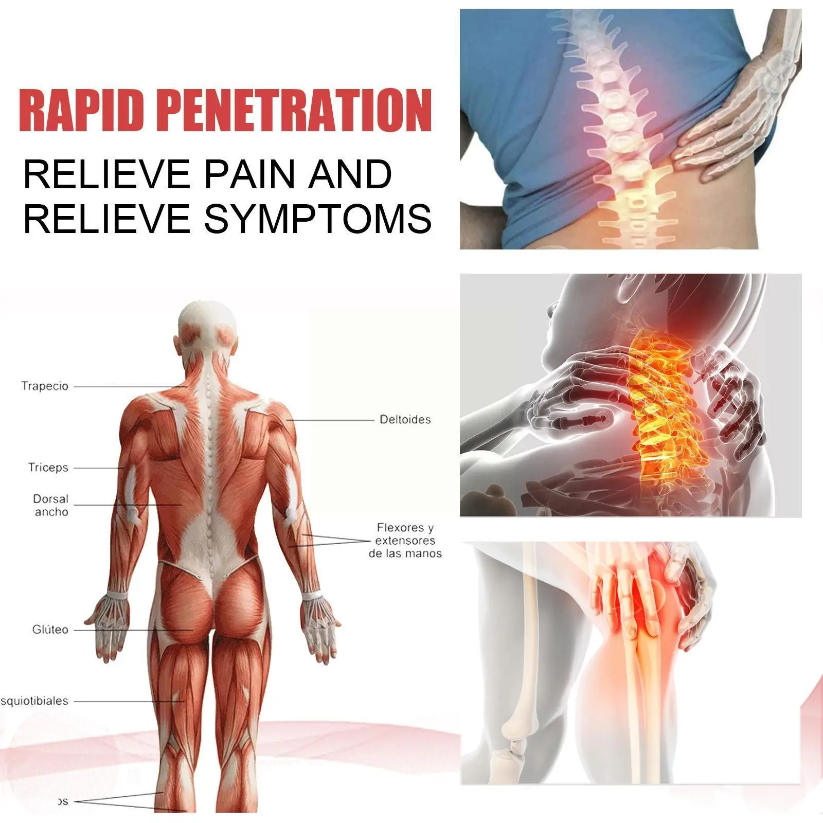 

Spray Quick Muscle Pain Relief Spray Relieves Joint Pain Soreness Sprain Cervial Discomfort For Arms Legs Back Z3h3