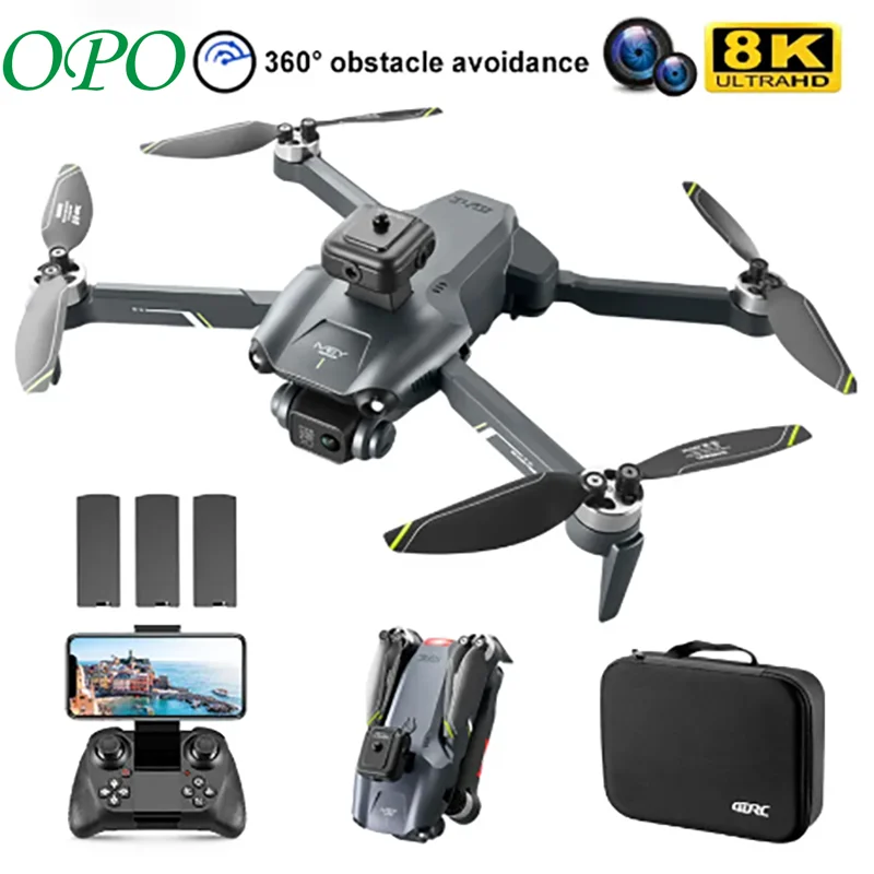 

New 4OPO Drone 8K Profesional Quadcopter WiFi FPV Drones with Camera HD 4K Obstacle Avoidance Brushless RC Helicopter Dron Toys