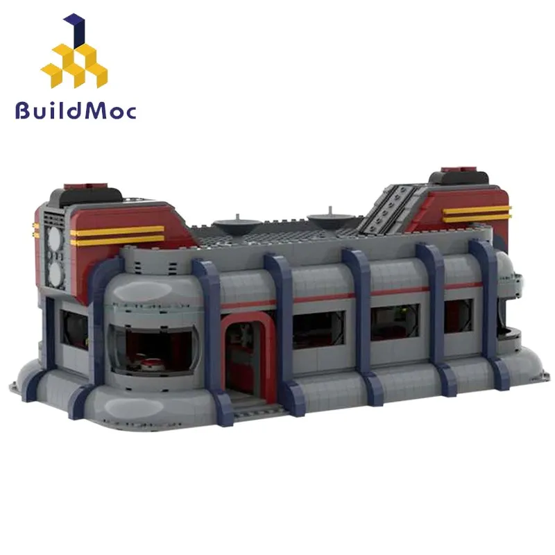 

Buildmoc Star Movie Coruscant Dex's Diner - Episode II Attack MOC City Street Restaurant Building Blocks Kids Toys for Children