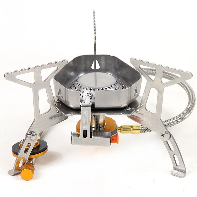 

Outdoor Gas Burner Windproof Camping Stove Portable Folding Ultralight Split Lighter Tourist Equipment For Hiking