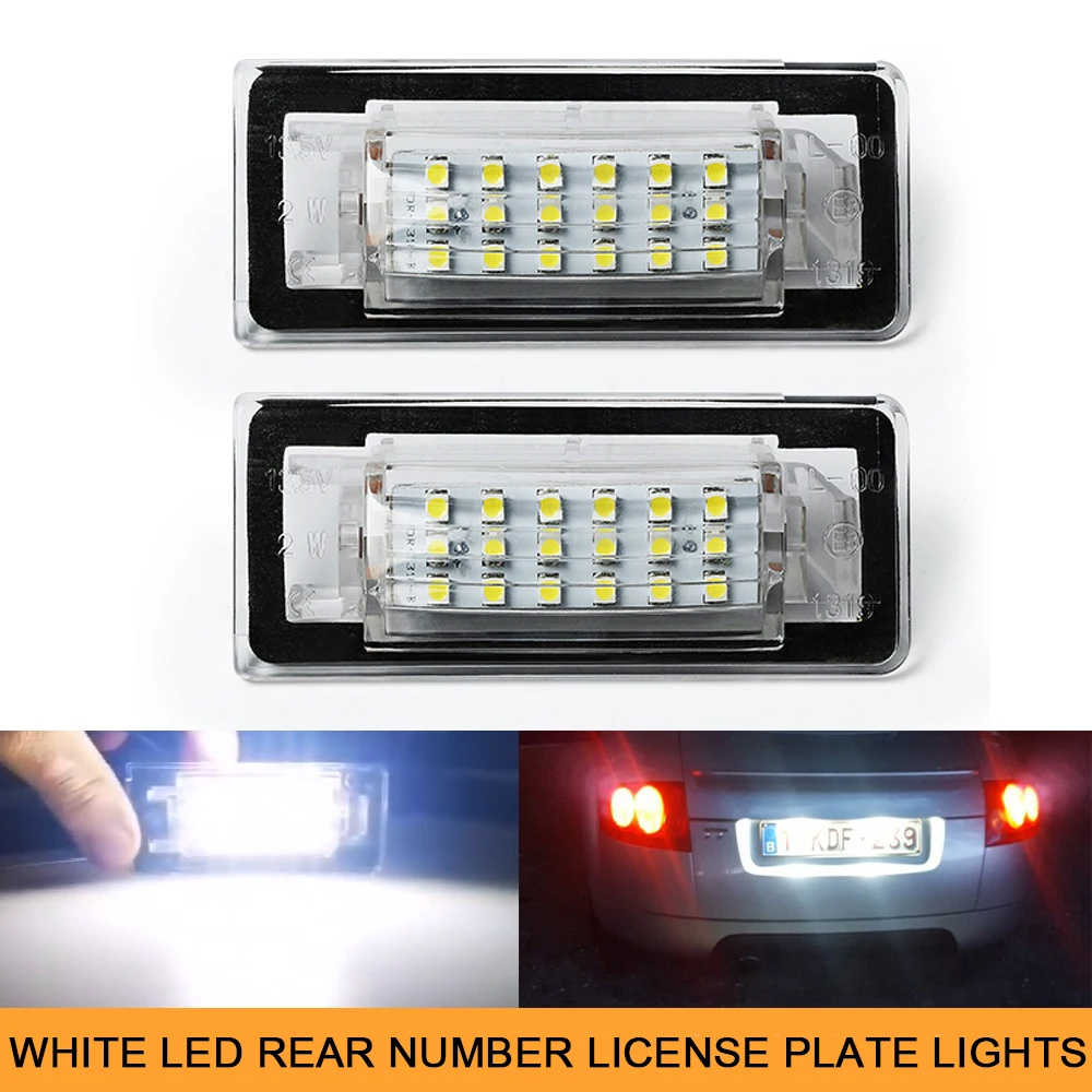 

2Pcs White LED Number License Plate Lights For Audi TT 8N MK1 Audi TT Roadster 8N9 Audi TT Coupe 8N3 Auto Accessories