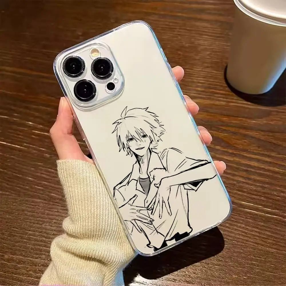 Фото Чехол для телефона Nagisa Kaworu для iPhone 17 16 15 14 13 12 11 Mini Pro Max Plus, прозрачный №2