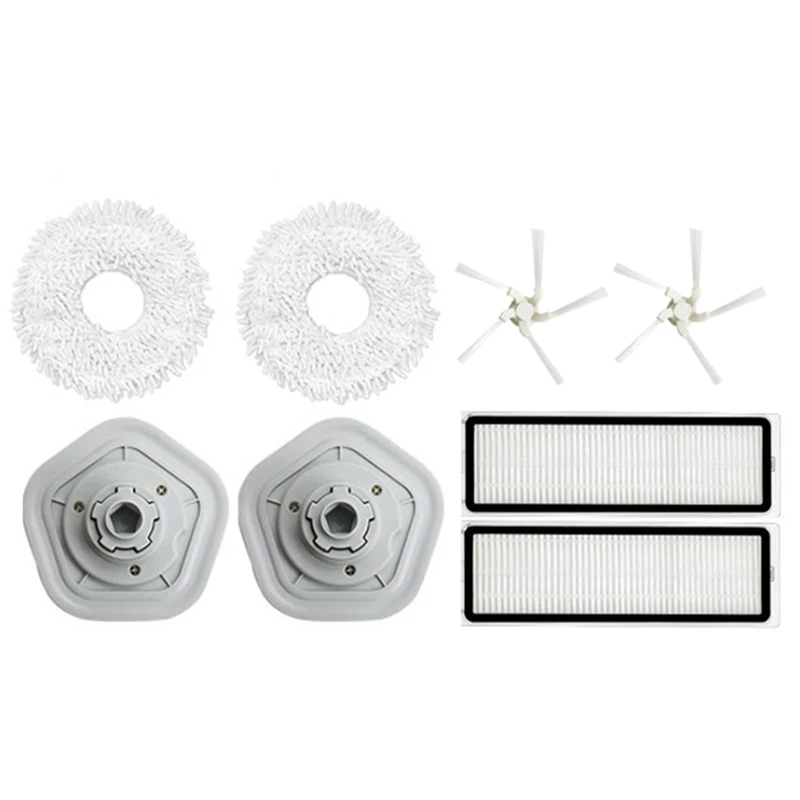 

8Pcs Mop Cloth HEPA Filter Side Brush For Xiaomi Dreame W10/W10 Pro Robot Vacuum Cleaner Replacement Accessories Kit