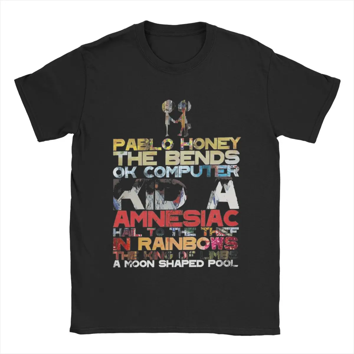 Мужская футболка с круглым вырезом