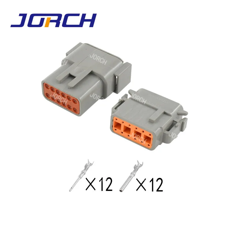 12pin DTM Deutsch водонепроницаемый разъем, автомобильные разъемы, штепсельная вилка с булавками DTM04-12P/ATM04-12P/DTM06-12S