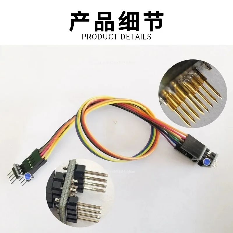 Фото Измерительный зонд для тестирования (пого-пин) 1.27 для чипов SOP, WSON, SOIC, VSOP, SPI FLASH 8P с кабелем 30 см, в наличии №4
