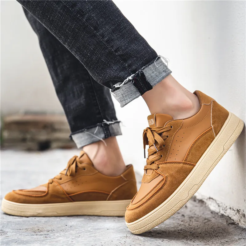 

Кроссовки мужские с низким верхом, модная повседневная обувь на платформе, дышащие, Вулканизированная подошва, плоская подошва, для скейтбо...